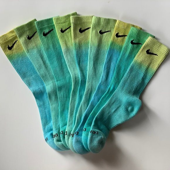 UNISEX MENS WOMENS NIKE TIE DYE SOCKS HAND DYED - Picture 11 of 15